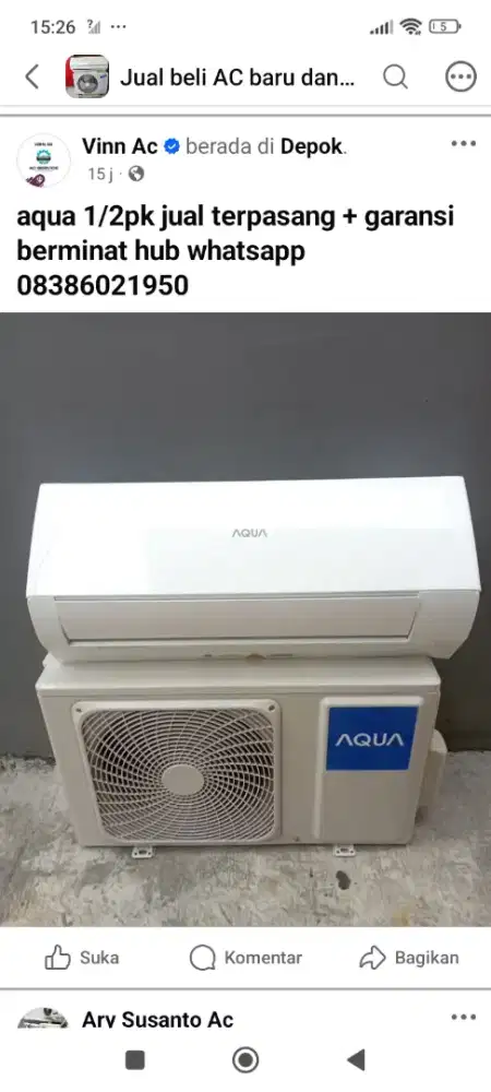 jual ac second anda disini