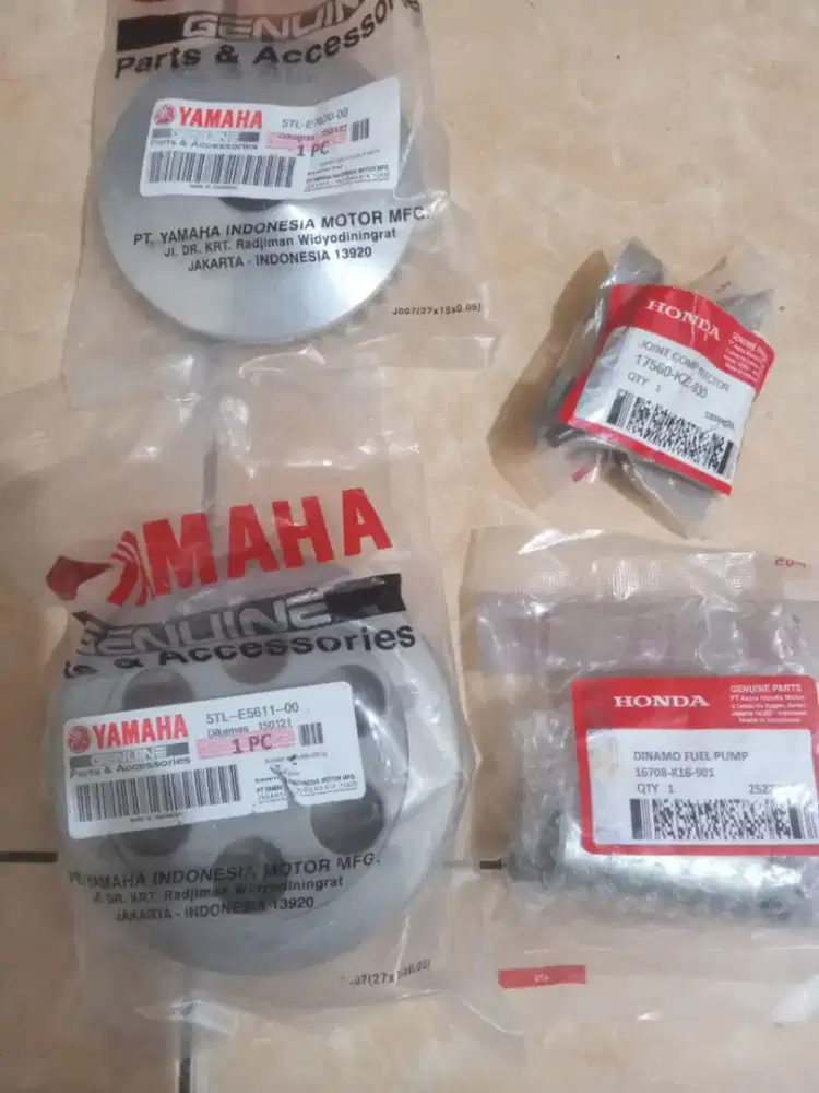 Sperpart motor Yamaha dan honda