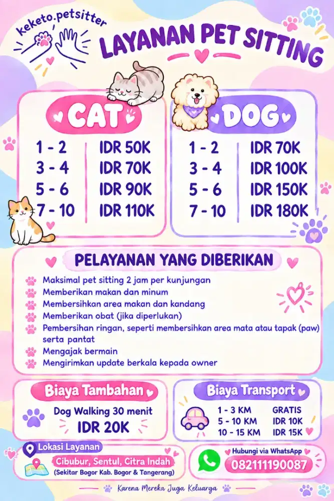 open jasa petsitter untuk anabul