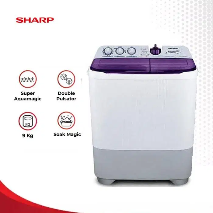 Mesin Cuci Sharp Super Aqua Magic ES T95CR