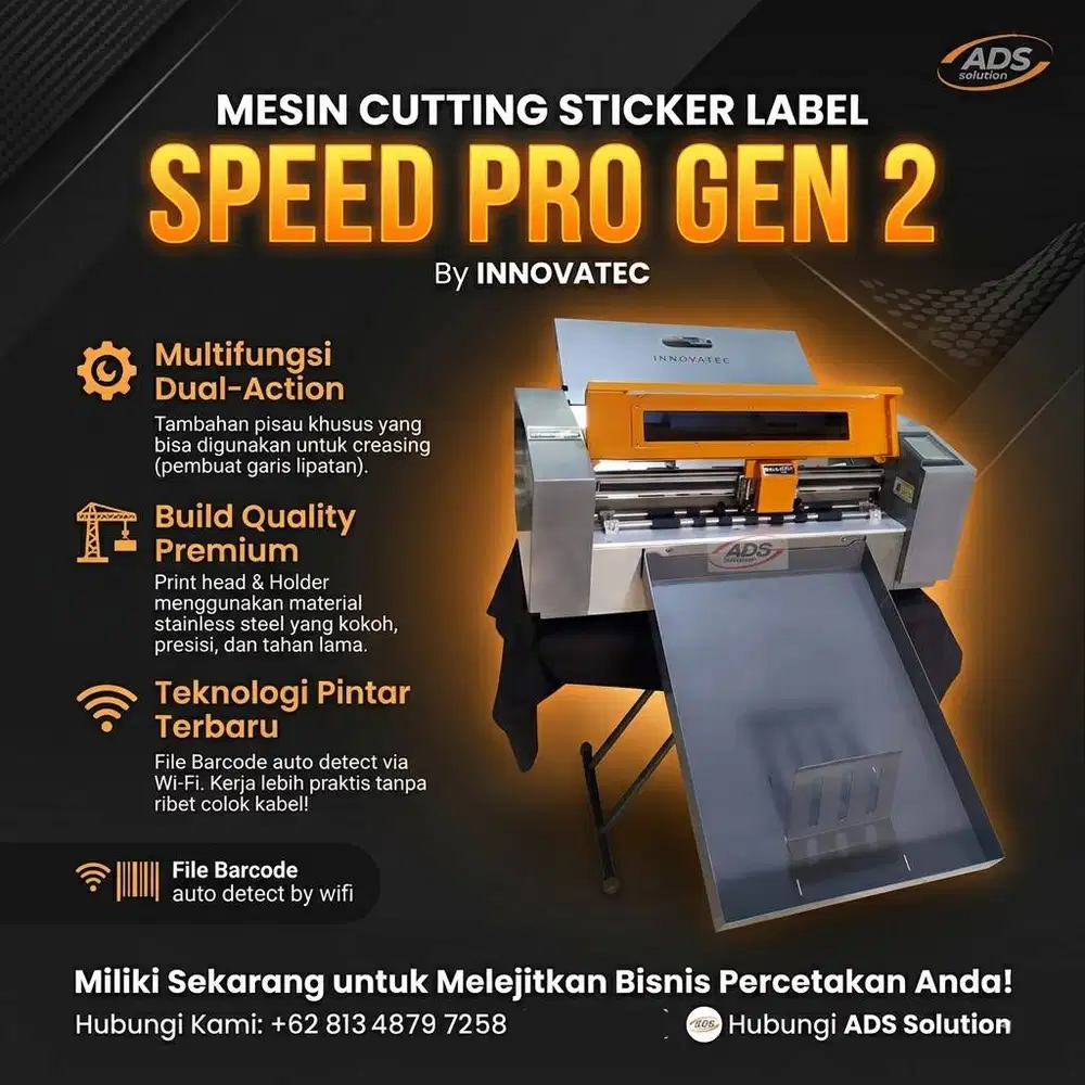 MESIN CUTTING STICKER LABEL A3+ SPEED PRO GEN 2