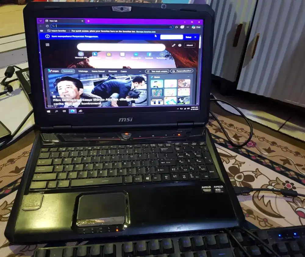 Laptop gaming MSI gx60 minus