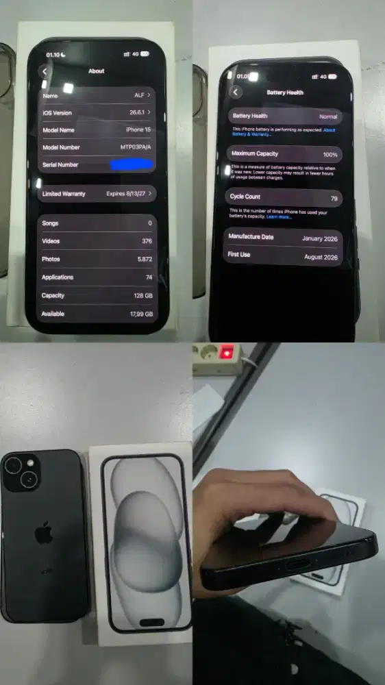 Fs iphone 15 ibox 128gb