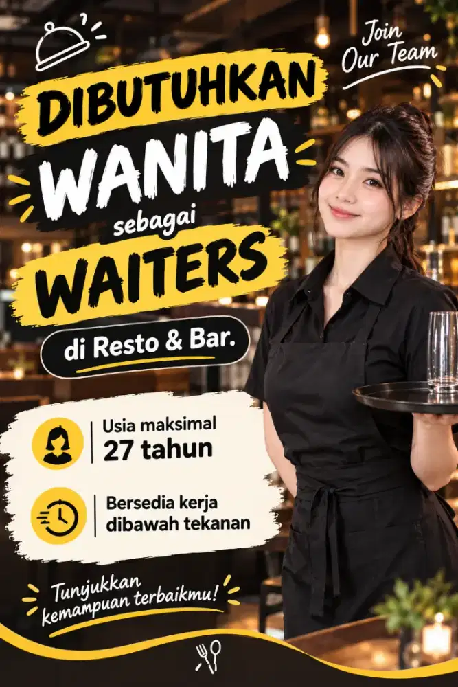 Lowongan Kerja sebagai Waiters