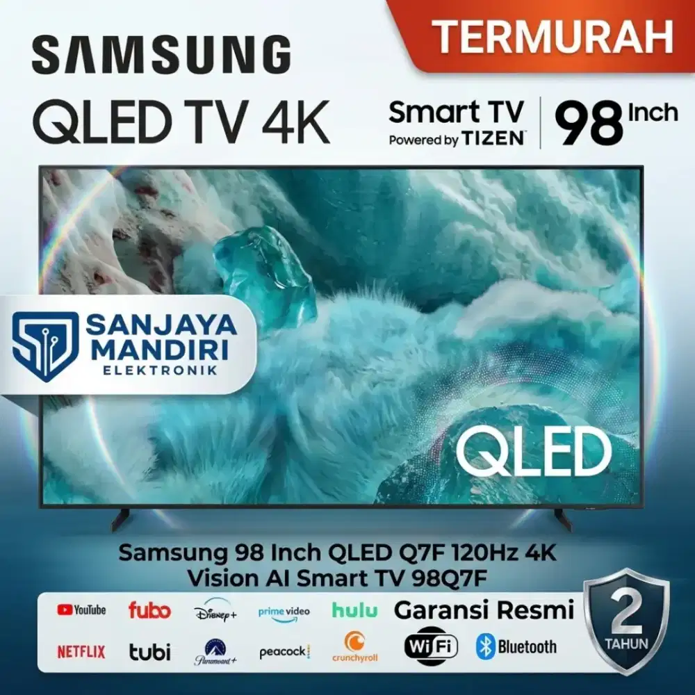 SAMSUNG QLED 4K 98 Inch Big Smart TV Dolby Atmos 98QLED Q7F 120Hz 4K