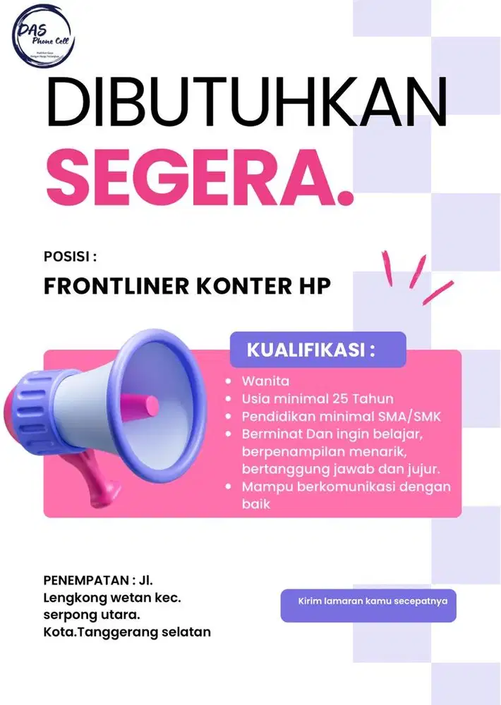 LOWONGAN PEKERJAAN