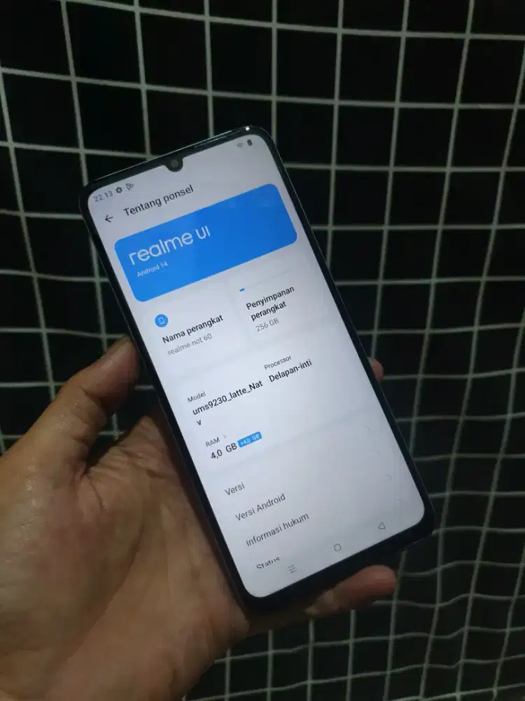 Realme not 60 bekas
