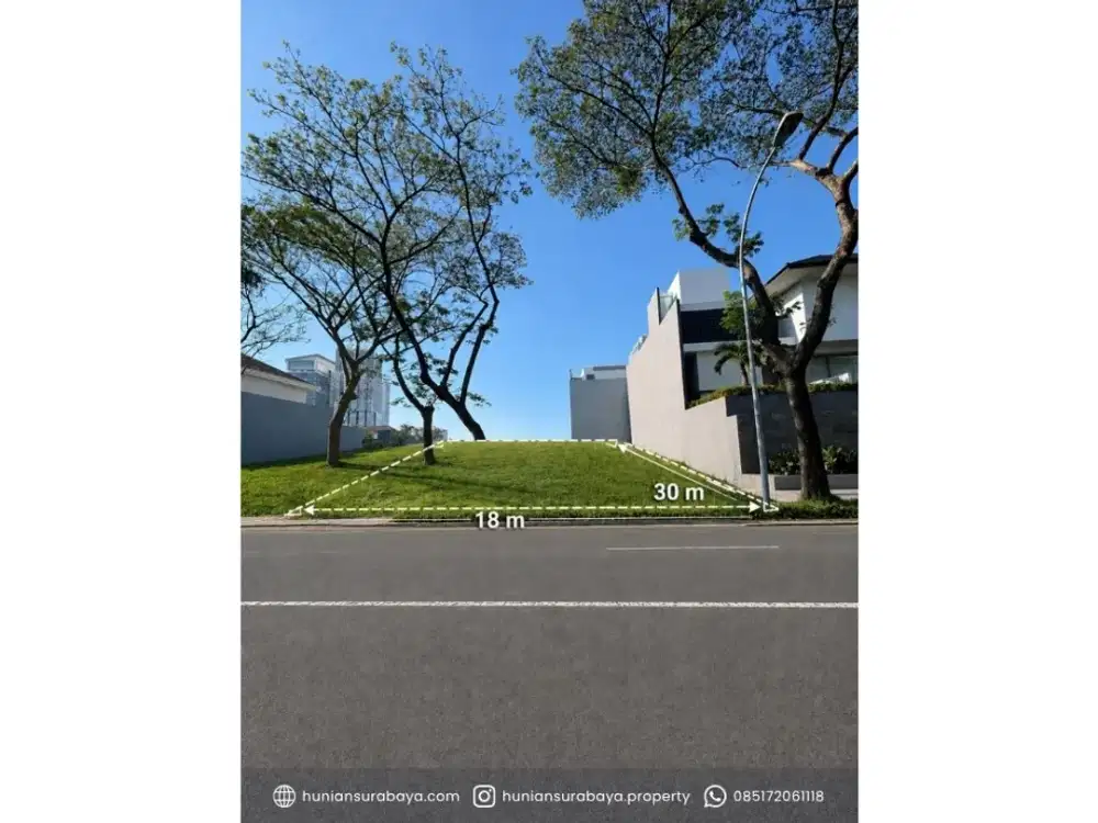 Tanah Kavling Raya Bukit Golf Citraland Surabaya Barat Dekat Universitas Ciputra