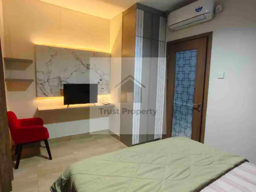 Disewakan 1BR Furnished Apt. Puri Orchard lt. tengah View Pool