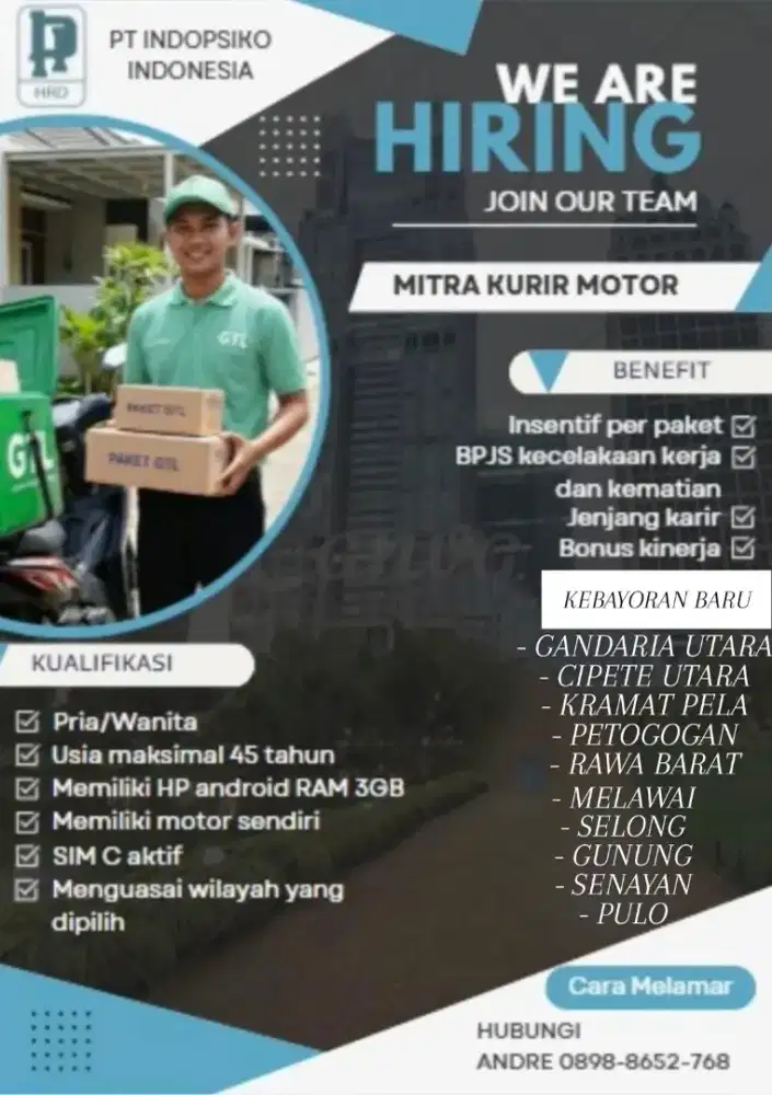 Dibutuhkan Segera GTL Keb. Baru