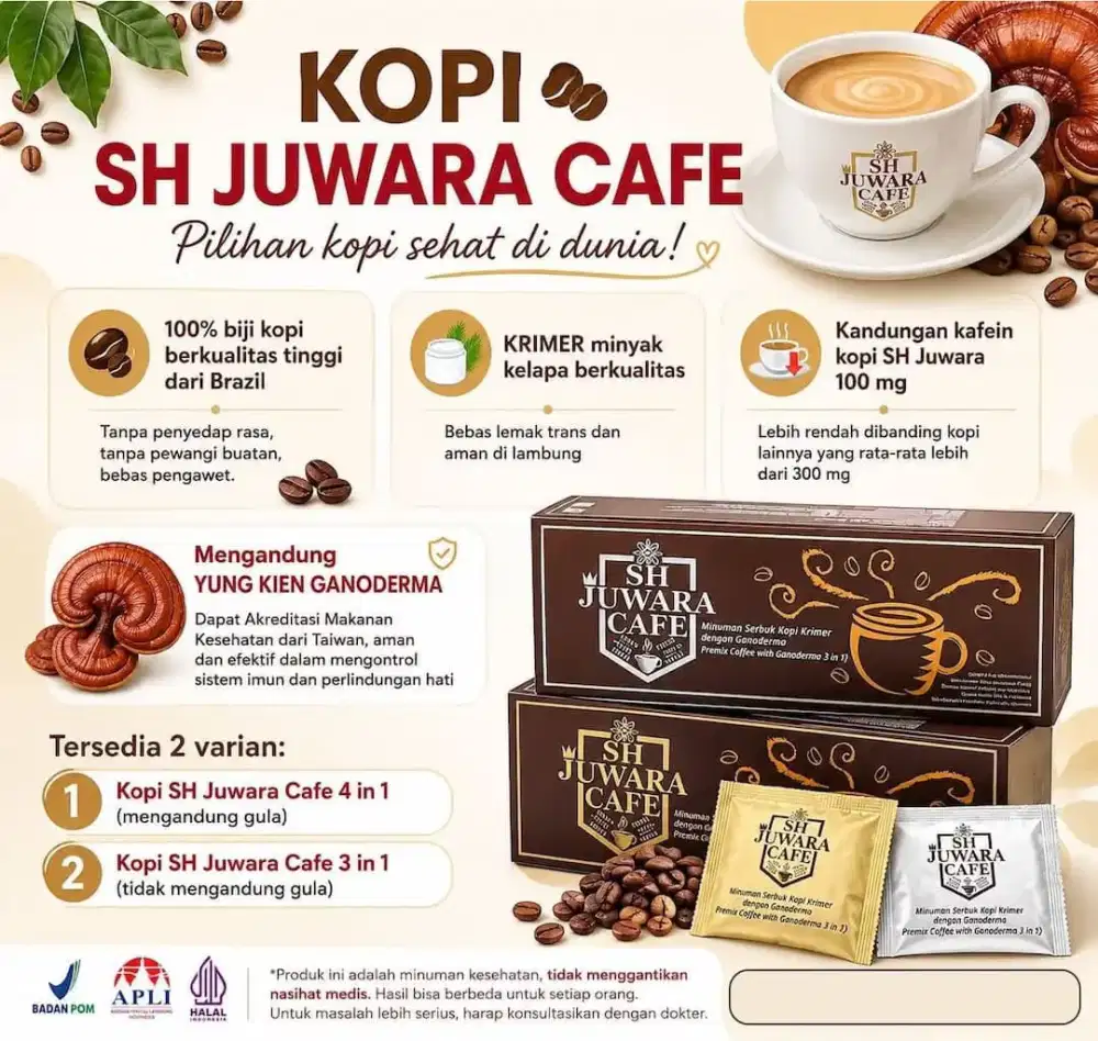 Open 10 Reseller Kopi Kesehatan Bahan Ganoderma Asal Taiwan