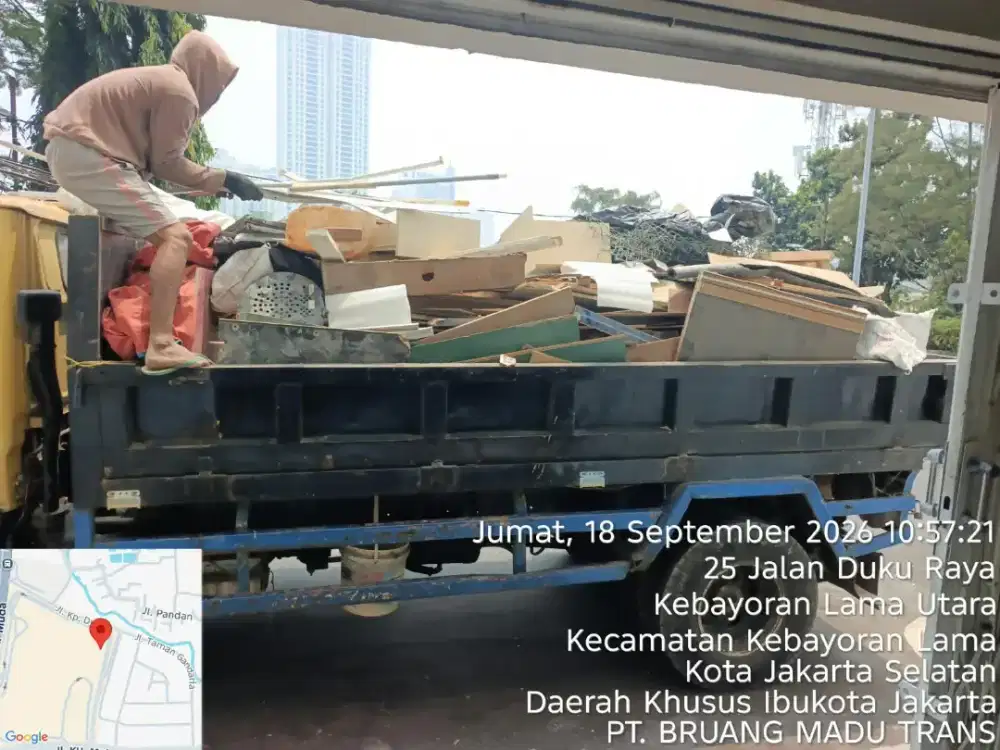 Jasa buang puing dan angkut sampah
