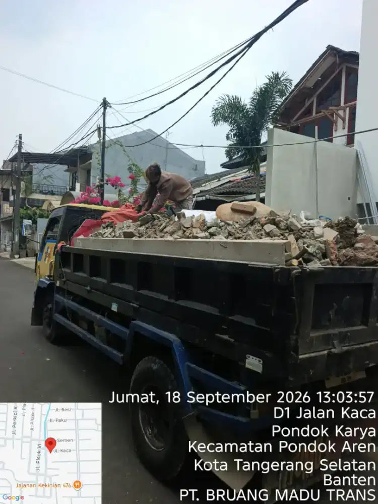 Jasa buang puing dan angkut sampah