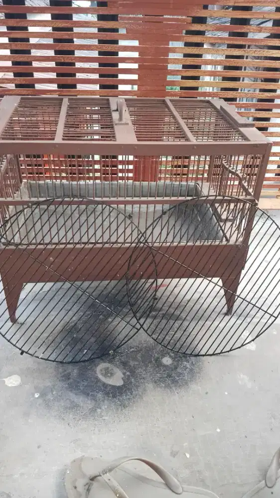 Keramba burung+ kawat bawahan sangkar lb