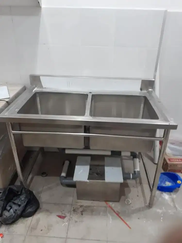 Double bowl sink stainless steel