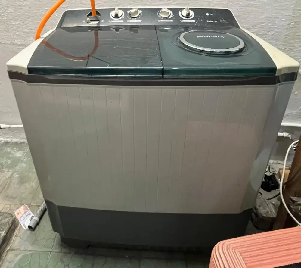 Di jual mesin cuci LG 14 KG 2 tabung