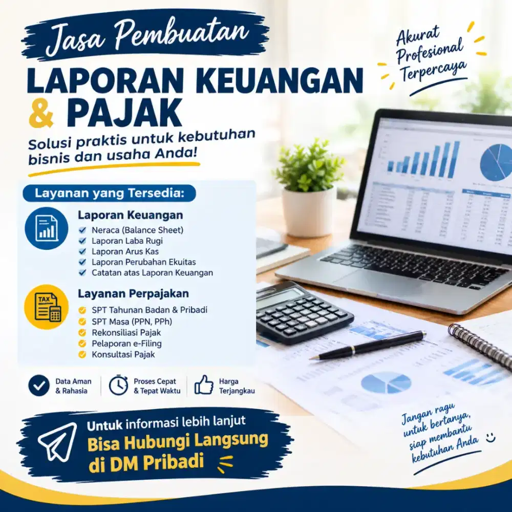 Jasa pembuatan laporan keuangan dan pajak