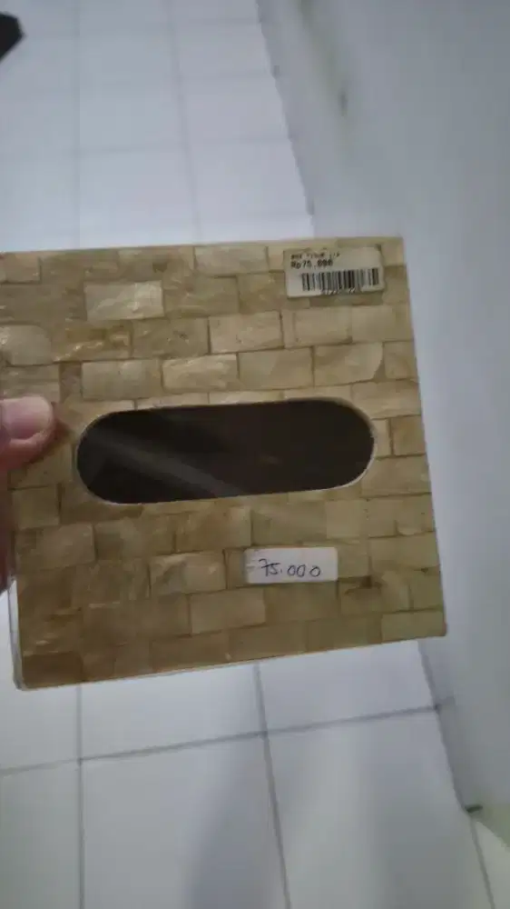 Tempat Tisue Persegi bahan fiber