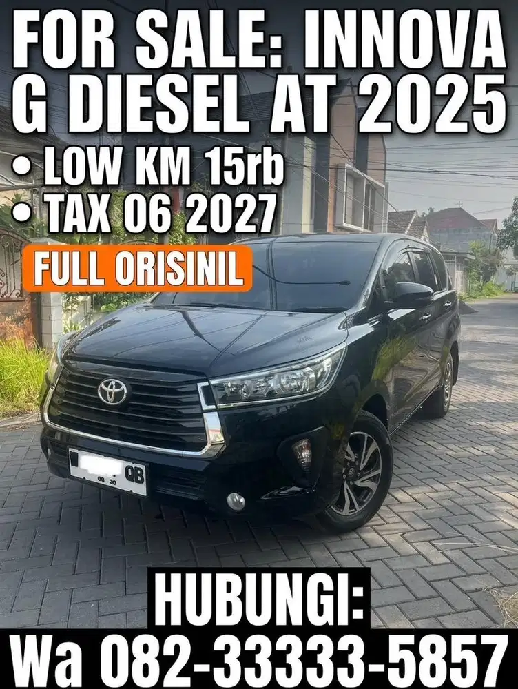 Km15rb innova G dsl AT 2025 (W) tg1 dr baru inova reborn orisinil