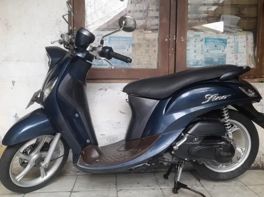 Yamaha Fino 2017 grande LED iss blue core 125 cw asli biru B dki timur