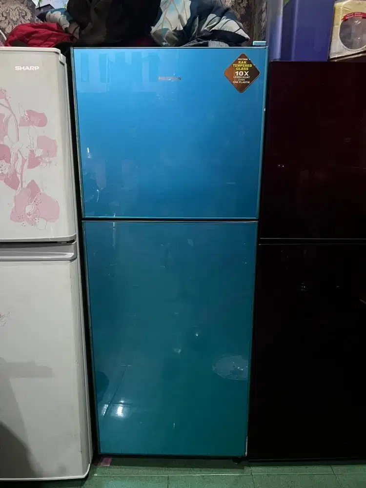 Kulkas Polytron Kaca Tempred glass 2 pintu