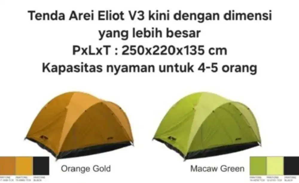 Di jual cepat Tenda Arei Eliot V3