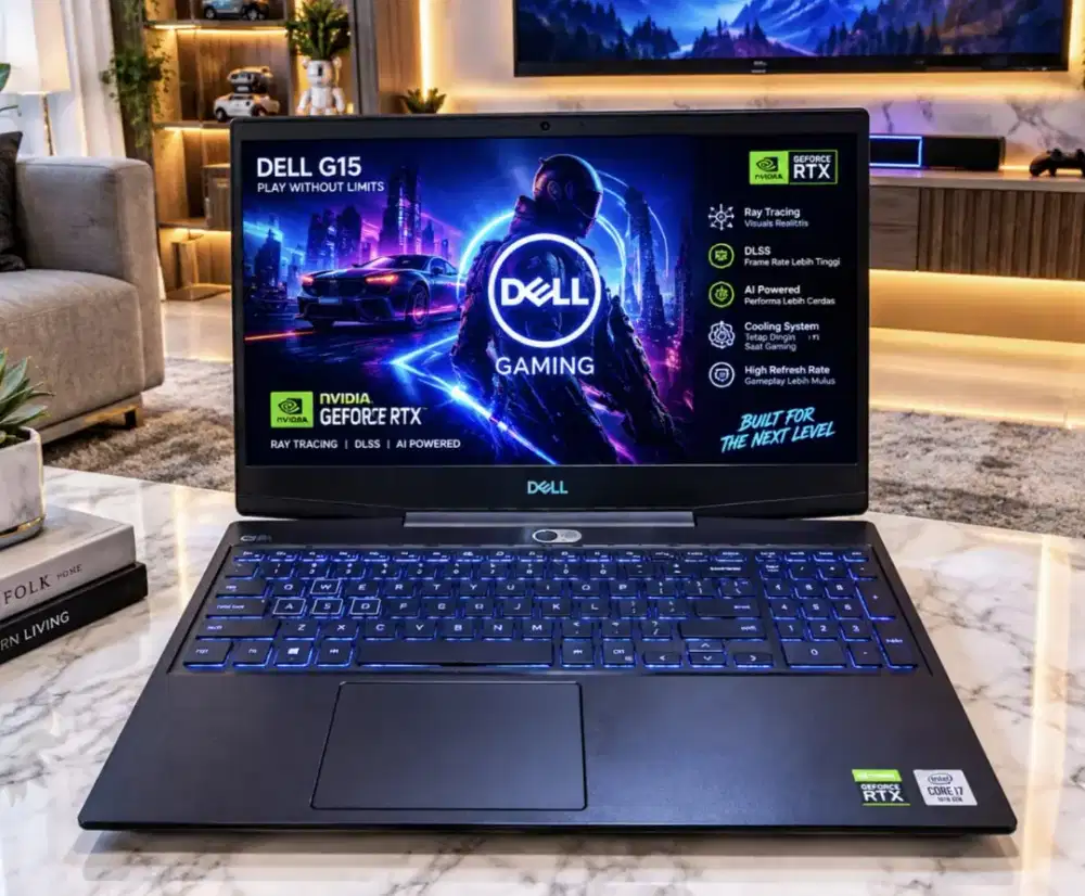 Laptop DELL G5 GAMING NVIDIA RTX Core i7 RAM 16Gb SSD 1TB VRAM 6Gb