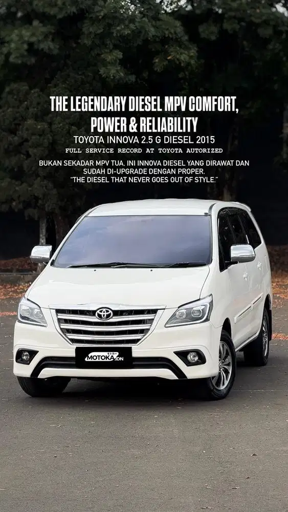 Toyota Innova 2.5 G Diesel 2015