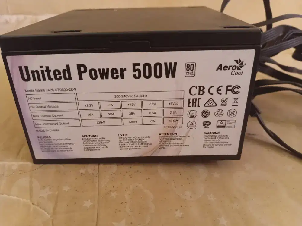 Power Supply Aero Cool 500 Watt 80+