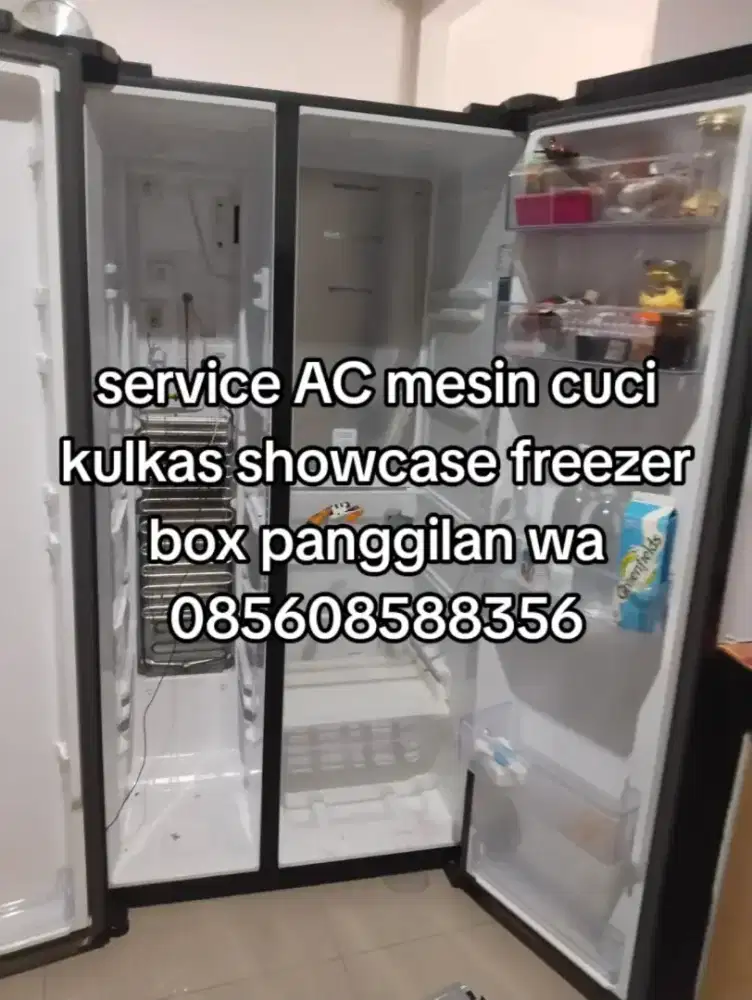 Service AC mesin cuci kulkas showcase freezer box panggilan