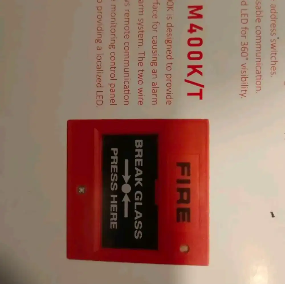 M400K/T Manual Call

Point Honeywell System Sensor