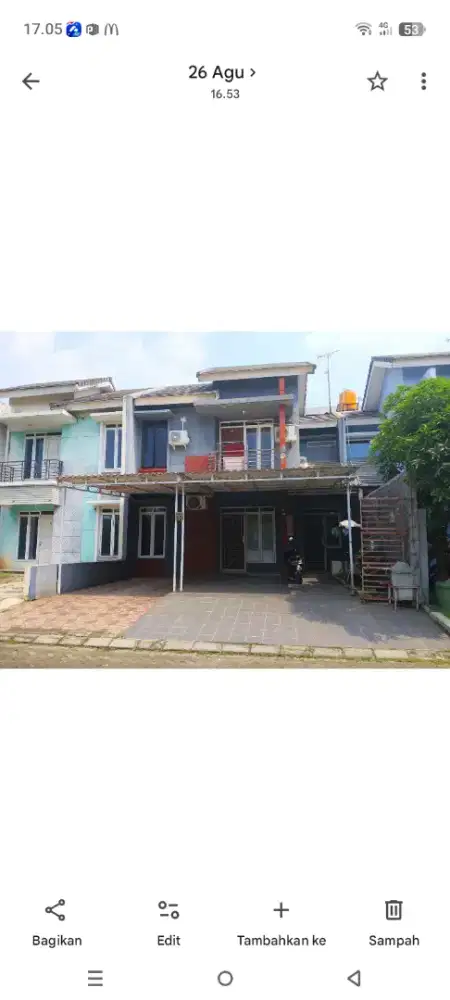 Disewakan satu buah rumah