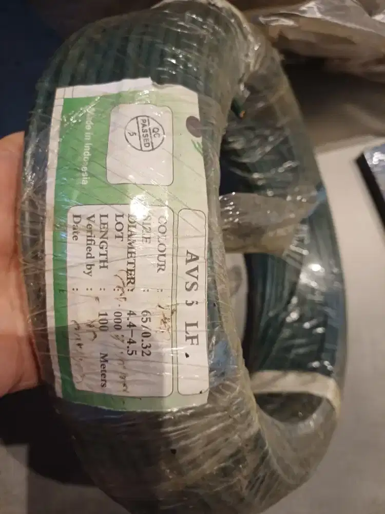 Kabel AVS 5MM hijau