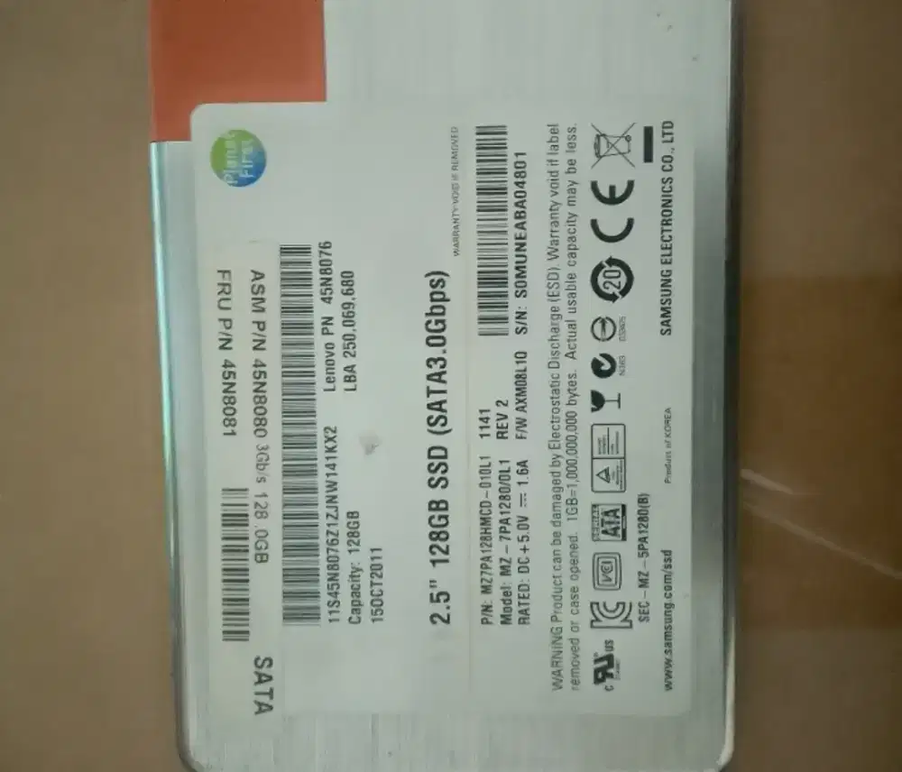 ssd samsung 128 gb rusak