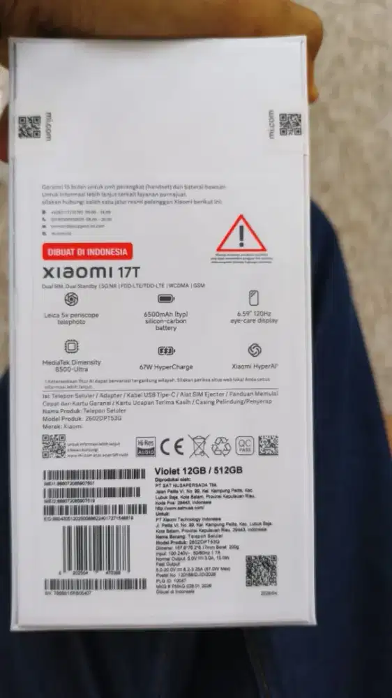 Xiaomi 17T violet