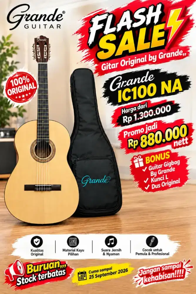 GITAR CLASSIC GRANDE IC100NA ORIGINAL
