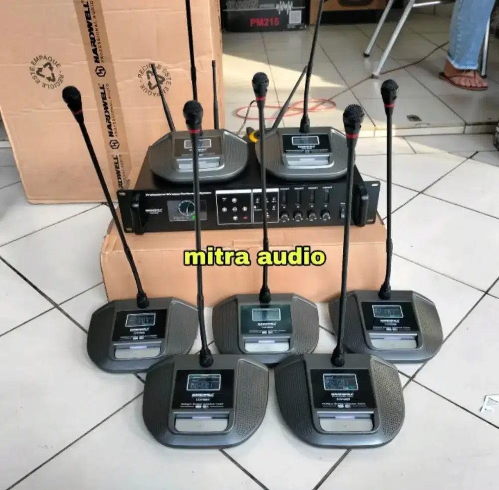 Paket soundsystem mic meja wireless conference Hardwell ccs 1000 isi 7