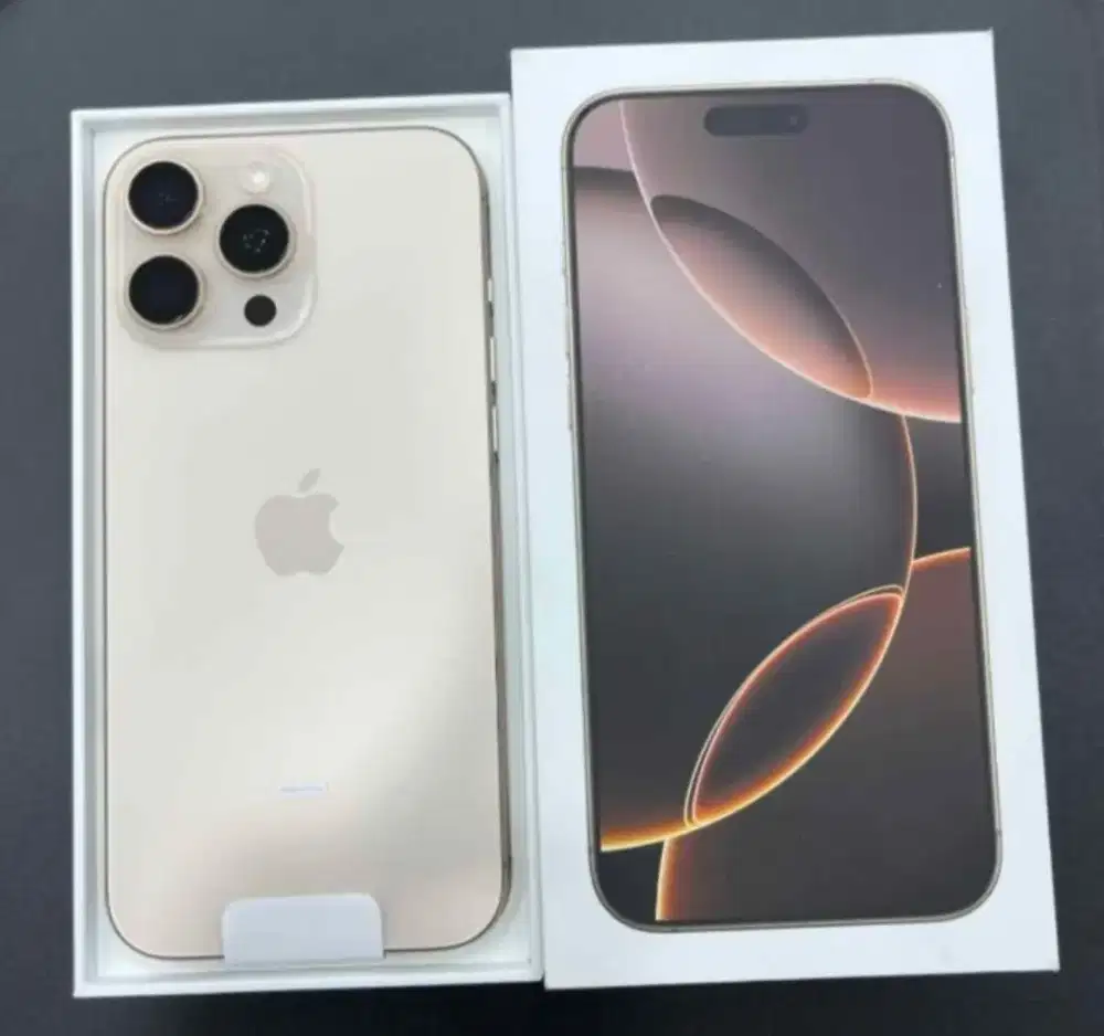iphone 16 pro max 512gb desert ibox fullset Batre 100
