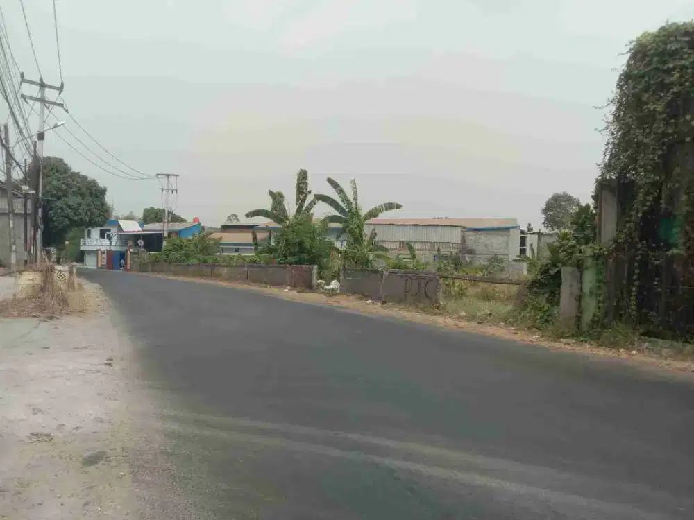 tanah pinggir jln raya mustika jaya