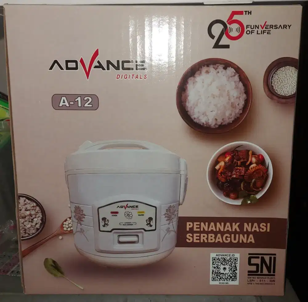 Rice cooker advance 1.2L baru