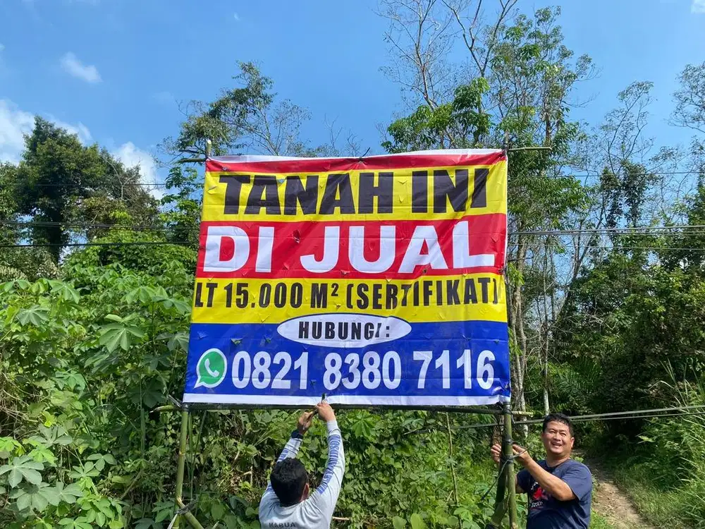 Jual tanah (lengkap dengan kebun Karet) .