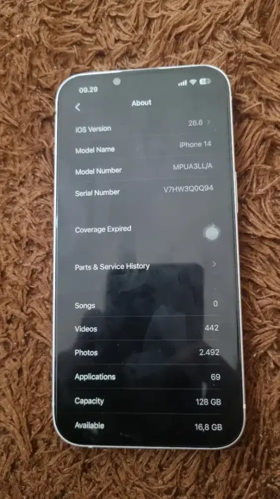 Iphone 14 inter white