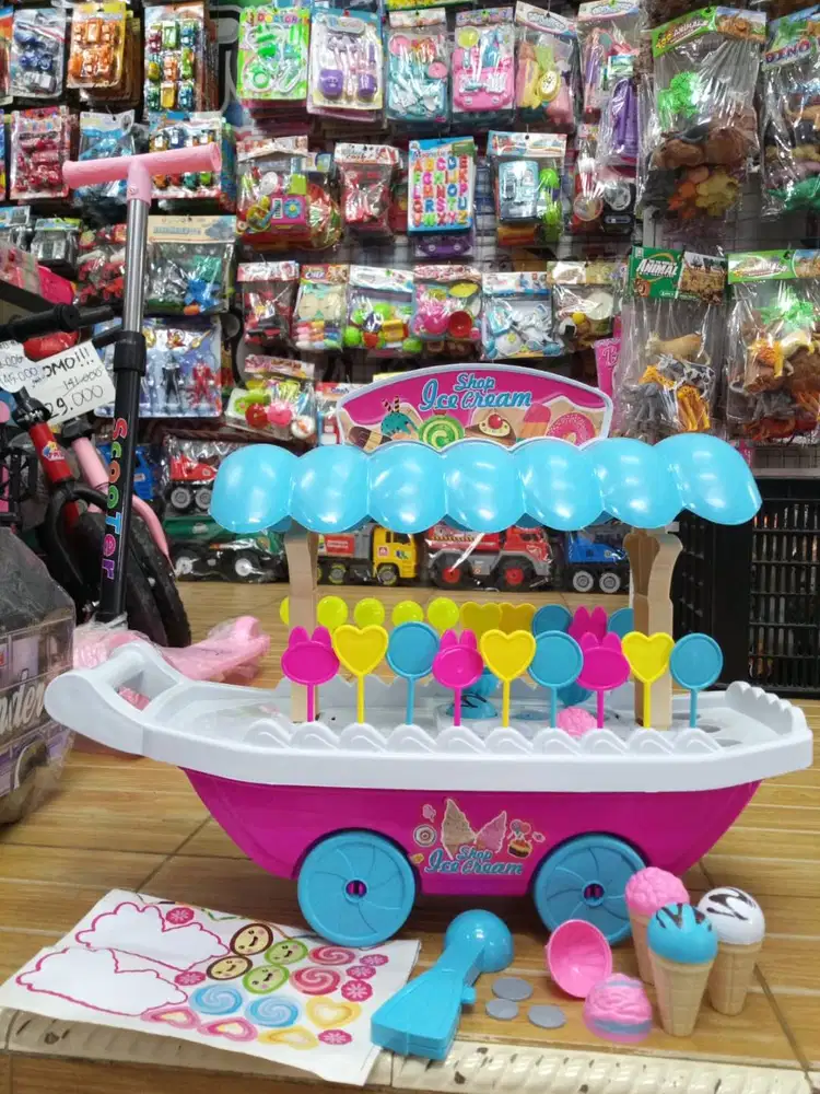 mainan anak troli ice cream
