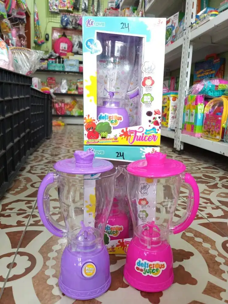 mainan anak blender baterai