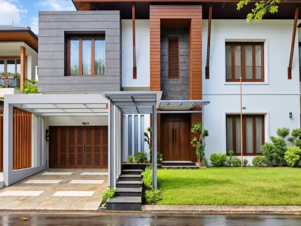 Rumah cantik modern tropis 2 lantai lokasi strategis di Bintaro jaya sektor 9