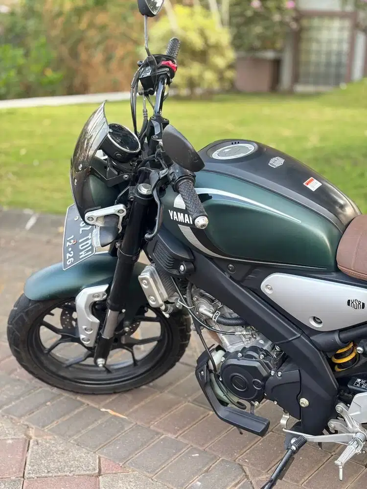Retro Abis Yamaha XSR 155 VVa 2021 Hijau Odo 6rb Koko Motor