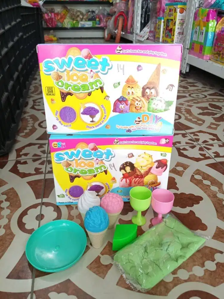 mainan anak pasir set cetakan ice cream