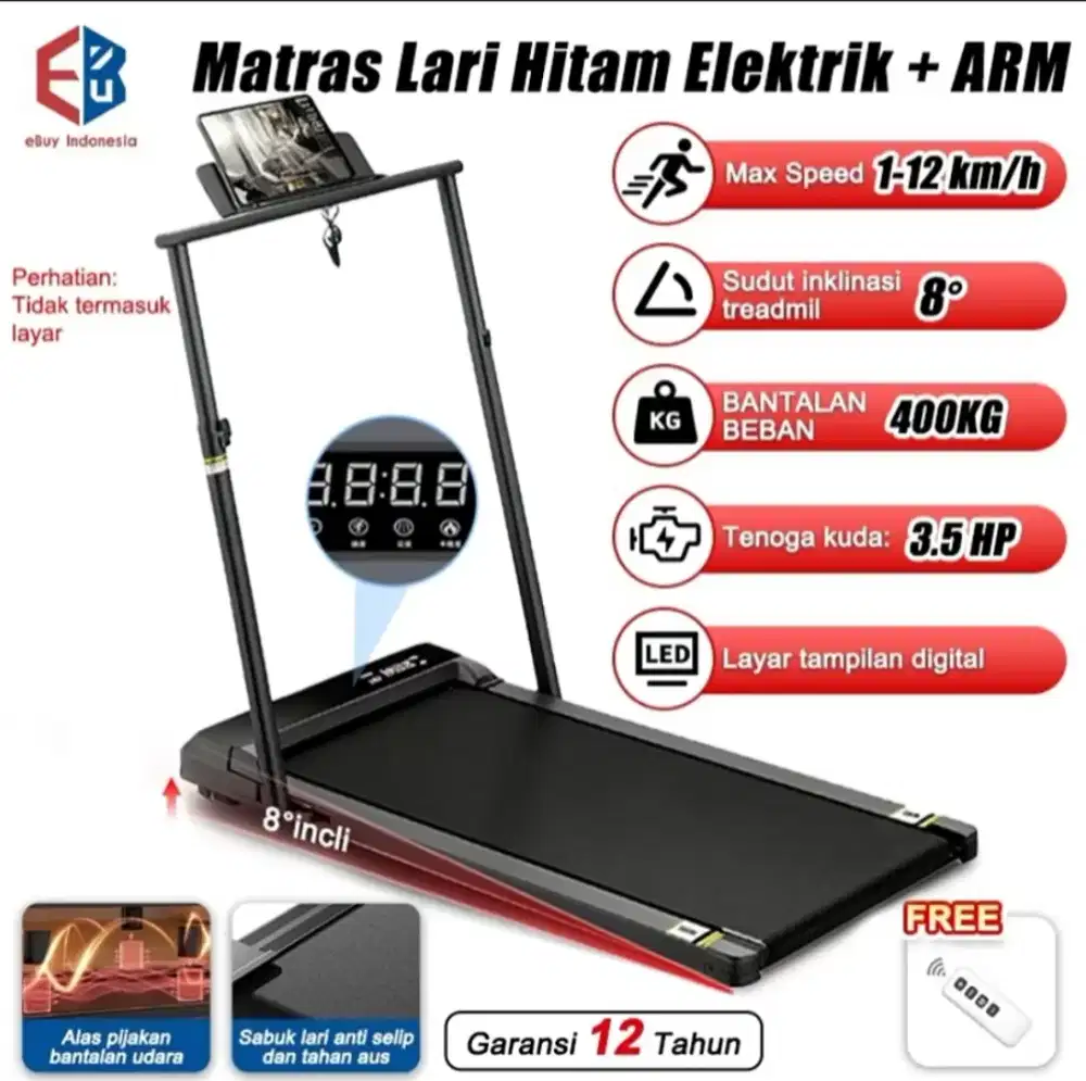 Running Mat Treadmill (listrik) - DIJUAL MURAH JARANG DIPAKAI