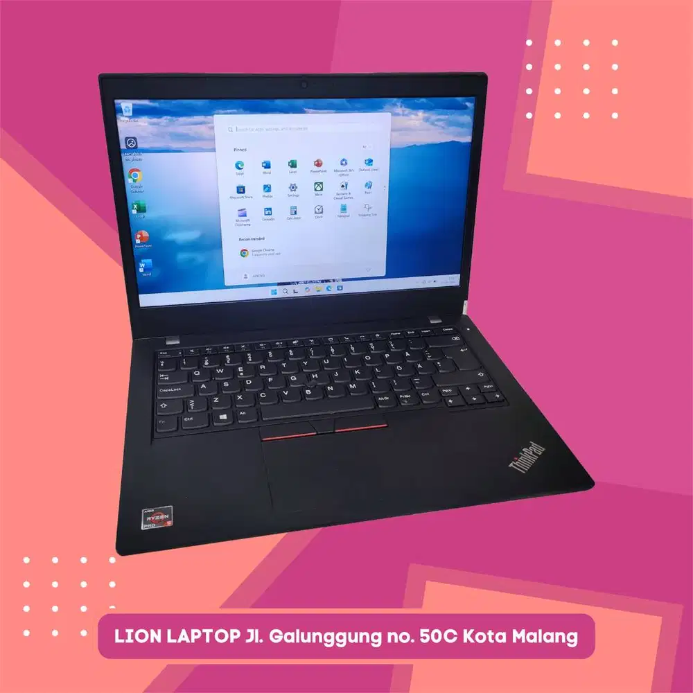 Gaming/Editing AMD Ryzen 5 PRO 8/256 MULUS Lenovo Thinkpad L14 Gen 1 [