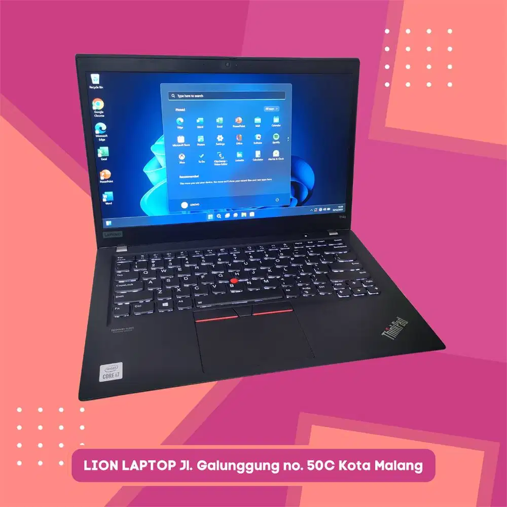 RAM 32GB Core i7 Gen 10 Slim SSD 256GB Lenovo Thinkpad T14S [19|09]